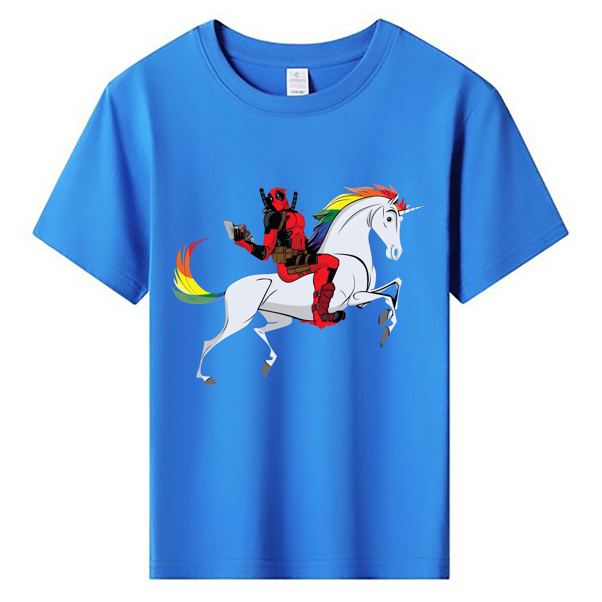（画像用） Deadpool デッドプール 綿100％キッズTシャツ（フロントプリント）